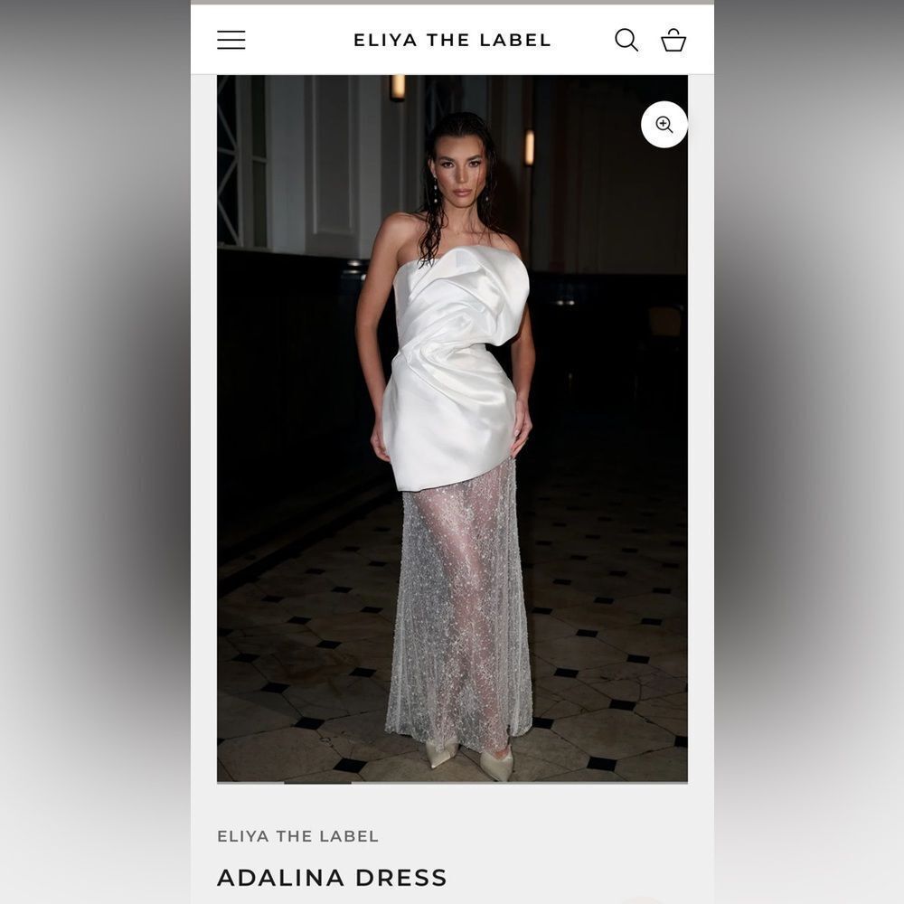 Eliya The Label White Adalina Wedding Dress